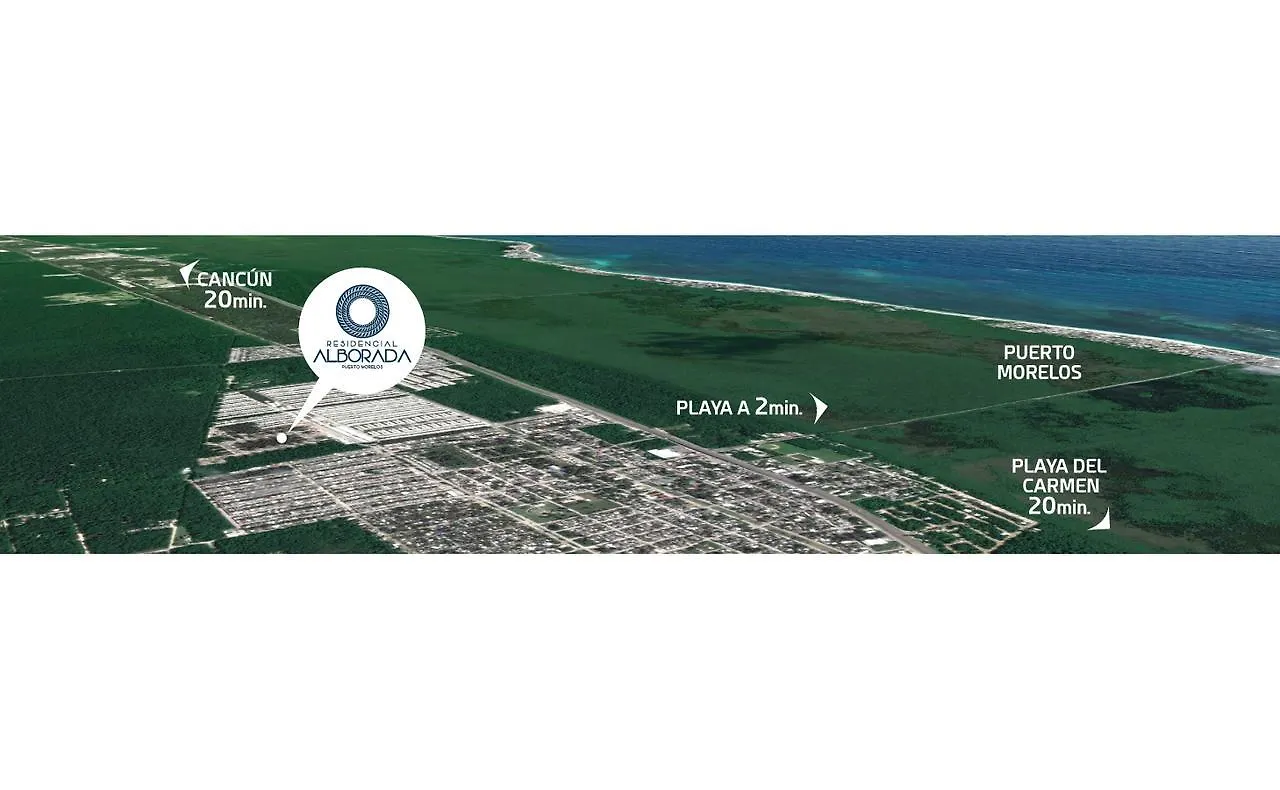 Apartmán Hotel Residencial Alborada Puerto Morelos Mexiko